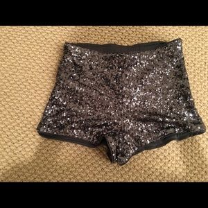 Sequined shorts